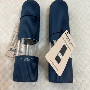 Phantom Chef Salt & Pepper Grinder ~ Set of 2 ~ NWT